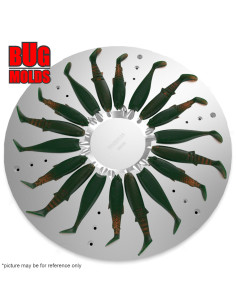 Fishing Soft Bait Centrifugal aluminum mold CM003 18-cav diam. 33,9cm/13,3inch from Bugmolds