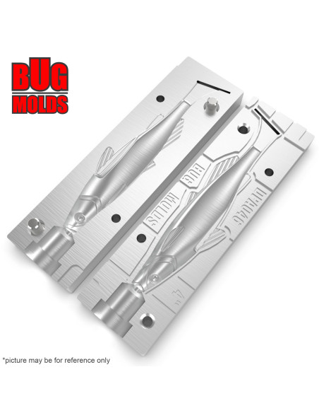 Fishing soft bait mold Y-ChannelCatSwim 4 inch model ID DPA046 from Bugmolds