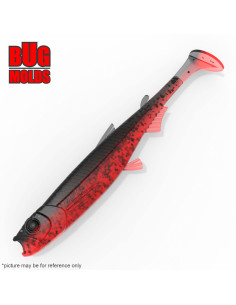 Fishing soft bait mold Y-Osmerus 4 inch model ID DPA204 from Bugmolds