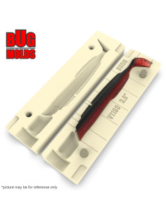 Fishing soft bait mold SandyAndy 3,6 inch model ID V1198 from Bugmolds 2