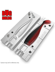 Fishing soft bait mold NitroShad 3,15 inch model ID V1200 from Bugmolds 2