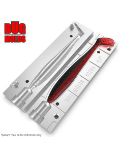 Fishing soft bait mold BullTeez 4,7 inch model ID V1205 from Bugmolds 2