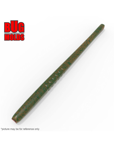 Fishing soft bait mold FillerWorm 6 inch model ID W1010 from Bugmolds