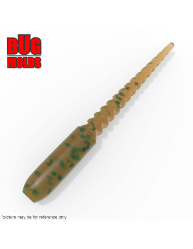 Fishing soft bait mold ThirtyFourJr 1,8 inch model ID W1015 from Bugmolds