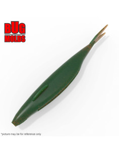 Fishing soft bait mold Sakamata(FinSFishTail) 8 inch model ID W1018 from Bugmolds