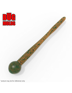 Fishing soft bait mold MiceTails 3 inch model ID W1023 from Bugmolds