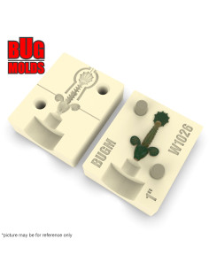 Fishing soft bait mold Goby 1 inch model ID W1026 from Bugmolds 2