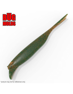 Fishing soft bait mold Driftfry 5 inch model ID W1028 from Bugmolds