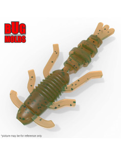 Fishing soft bait mold BearBug 0,75 inch model ID B214 from Bugmolds