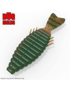 Fishing soft bait mold BullFlat 5 inch model ID C654 from Bugmolds