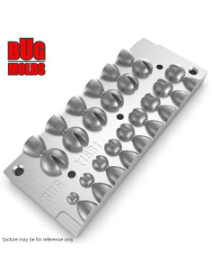 Aluminum CNC Mold Fraction Ball Ball with Slot 1-15g 15-cav: 1-2-3-4-5-6-7-8-9-10-11-12-13-14-15g ID L1681