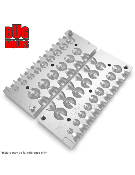 Aluminum CNC Mold Fraction Ball Ball with Slot 1-15g 15-cav: 1-2-3-4-5-6-7-8-9-10-11-12-13-14-15g ID L1681