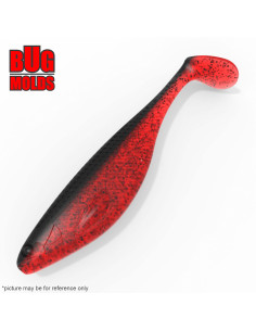 Fishing soft bait mold ShadTeez 5,1 inch model ID V1344 from Bugmolds