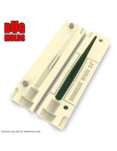 Fishing soft bait mold YellowShad 3,9 inch model ID W1029 from Bugmolds 2