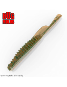 Fishing soft bait mold HalfShell 3 inch model ID W1032 from Bugmolds