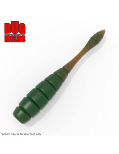 Fishing soft bait mold Tipsy 1,2 inch model ID W1036 from Bugmolds