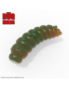 Fishing soft bait mold Mokhnatka 0,5 inch model ID W1037 from Bugmolds