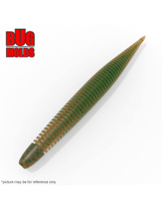 Fishing soft bait mold BellowsStick 5 inch model ID W1038 from Bugmolds