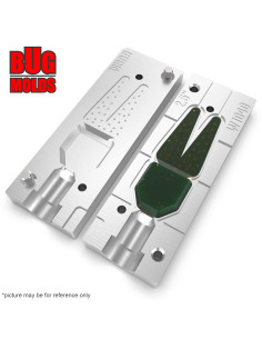 Fishing soft bait mold BigSaltyChunk 2,5 inch model ID W1040 from Bugmolds 2