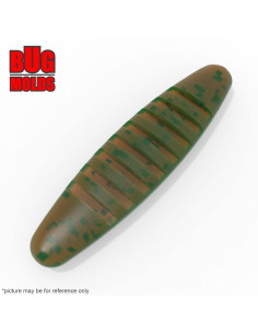 Fishing soft bait mold Leaf 1,5 inch model ID W1041 from Bugmolds