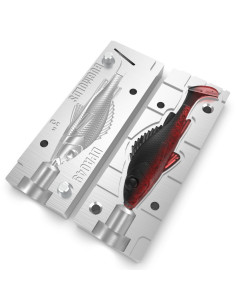 Fishing soft bait mold Y-Ruff 3 inch model ID DPA049 from Bugmolds 2