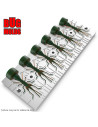 Fishing Soft Bait Multi-cavity Aluminum mold GrassHopper 1,4 inch 6-cav vol. 0,5 fl oz (14,73 cm^3) ID B04_6ai from Bugmolds
