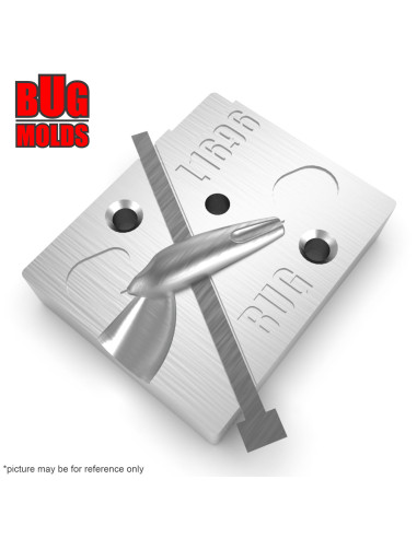 Aluminum CNC Mold Ice Jig Small Balanced Skewer 7g 1-cav: 7g ID L1696