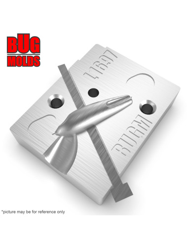 Aluminum CNC Mold Ice Jig Small Balanced Skewer 10g 1-cav: 10g ID L1697