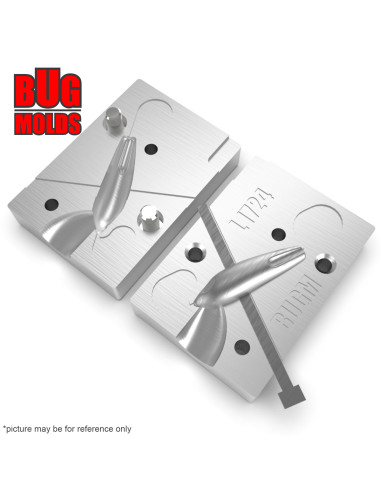 Aluminum CNC Mold Ice Jig Small Balanced Skewer 15g 1-cav: 15g ID L1724