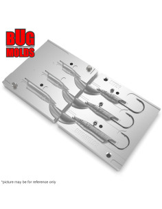 Aluminum CNC Mold Jig Head Sandy Andy 18-32g 3-cav: 18-22-32g ID L1726 2