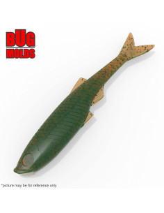 Fishing soft bait mold GundgeonDown 5 inch model ID W1047 from Bugmolds