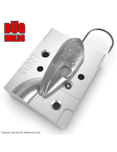 Aluminum CNC Mold Jig Head Conger Eel 67g 1-cav: 67g ID L4013