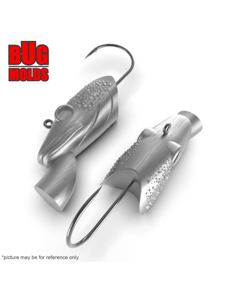 Aluminum CNC Mold Jig Head Conger Eel 67g 1-cav: 67g ID L4013