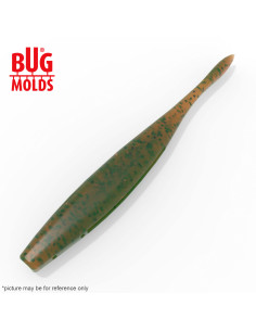 Fishing soft bait mold HamaStick 4 inch model ID W1053 from Bugmolds