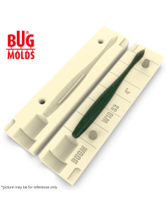Fishing soft bait mold HamaStick 4 inch model ID W1053 from Bugmolds 2