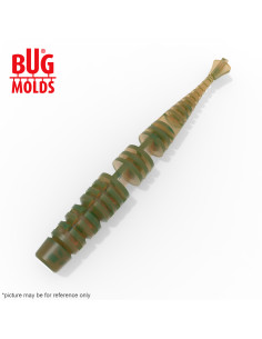 Fishing soft bait mold Darts 1,7 inch model ID W1062 from Bugmolds