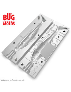 Fishing soft bait mold Y-OffsetCod 5 inch model ID DPA036 from Bugmolds 2