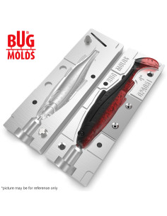 Fishing soft bait mold Y-OffsetTrout 4 inch model ID DPA051 from Bugmolds 2