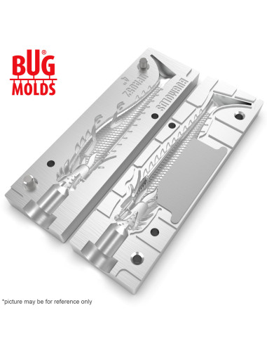 Fishing soft bait mold Y-DragonFish 4 inch model ID DPA052 from Bugmolds