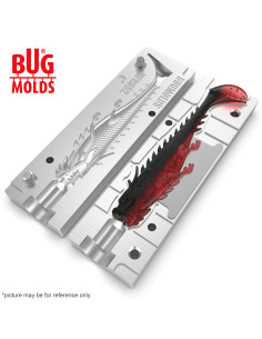 Fishing soft bait mold Y-DragonFish 4 inch model ID DPA052 from Bugmolds 2