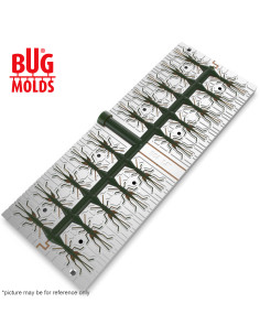 Fishing Soft Bait Multi-cavity Aluminum mold  GrassHopper 1,4 inch 20-cav vol. 1,25 fl oz (36,94 cm^3)  ID B04_20a1 from Bugmold