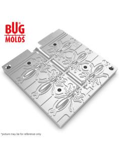 Fishing Soft Bait Multi-cavity Aluminum mold  DragonFly 1,4 inch 6-cav vol. 0,31 fl oz (9,25 cm^3)  ID B182_6a1 from Bugmolds 2