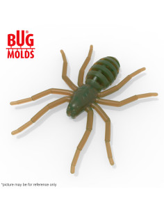Fishing soft bait mold SpiderBaits 0,8 inch model ID B224 from Bugmolds