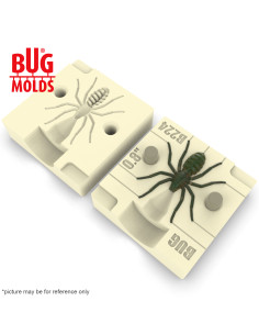 Fishing soft bait mold SpiderBaits 0,8 inch model ID B224 from Bugmolds 2