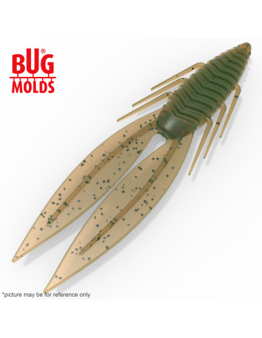 Fishing soft bait mold Bodega 4,5 inch model ID C696 from Bugmolds