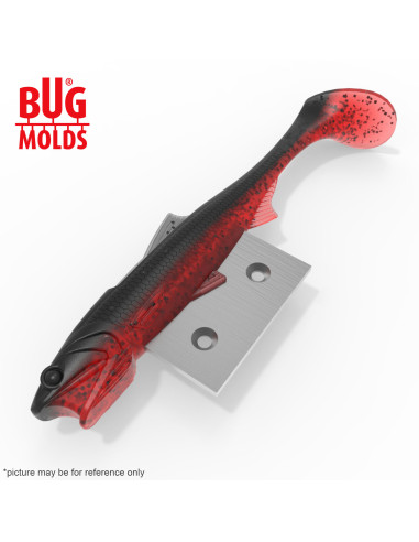 Fishing soft bait mold Y-PerusAnchovy 5 inch model ID DPA058 from Bugmolds