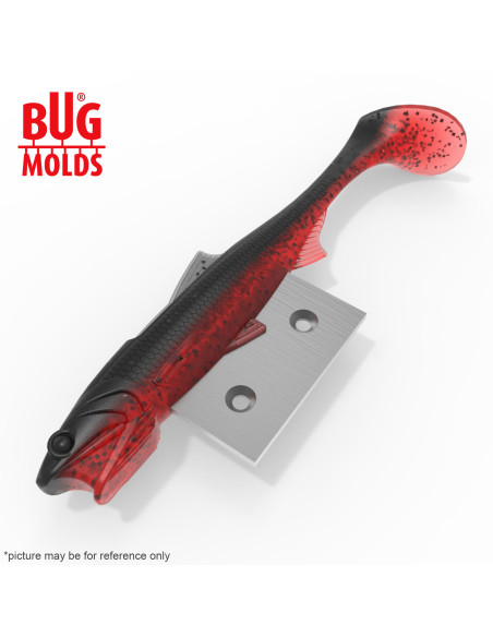 Fishing soft bait mold Y-PerusAnchovy 5 inch model ID DPA058 from Bugmolds