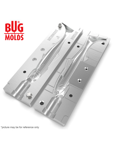 Fishing soft bait mold Y-PerusAnchovy 5 inch model ID DPA058 from Bugmolds