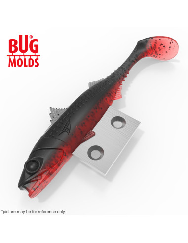 Fishing soft bait mold Y-BlueMackerel 4 inch model ID DPA086 from Bugmolds