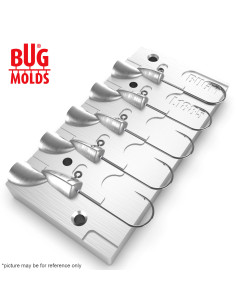 Aluminum CNC Mold Jig Head Jigpara Head 3,5-7g 5-cav: 3,5-5-5-5-7g ID L1885